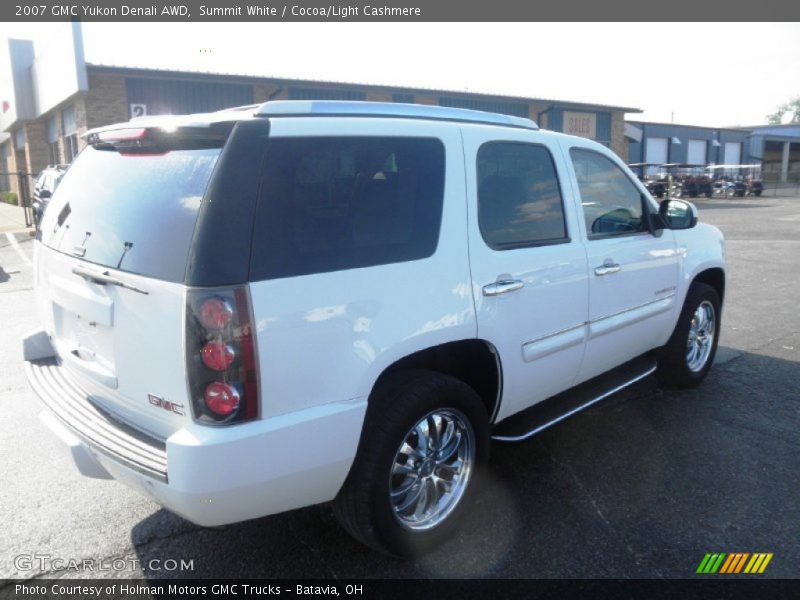 Summit White / Cocoa/Light Cashmere 2007 GMC Yukon Denali AWD