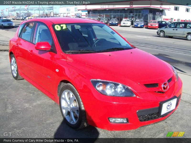True Red / Black 2007 Mazda MAZDA3 s Touring Hatchback