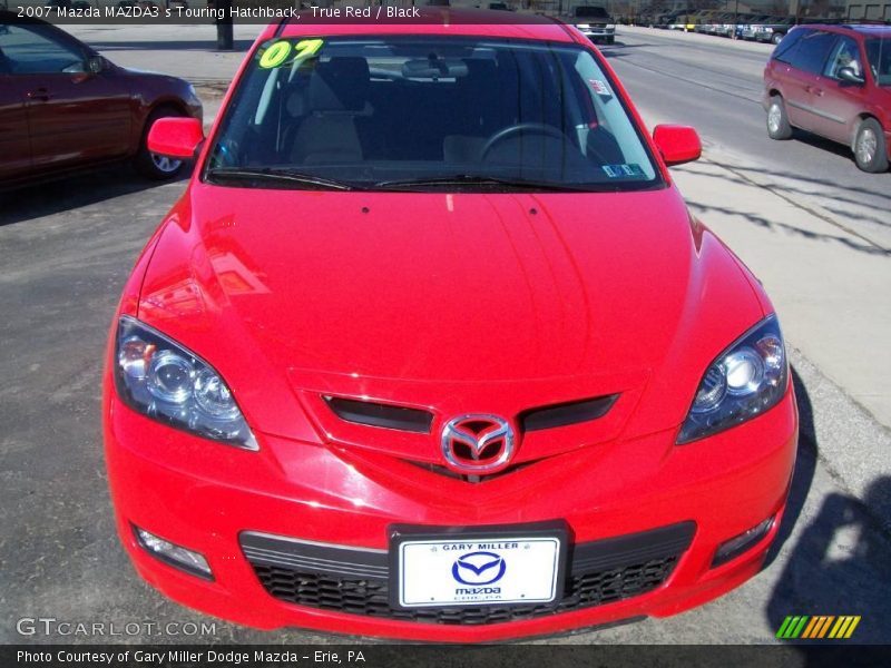 True Red / Black 2007 Mazda MAZDA3 s Touring Hatchback
