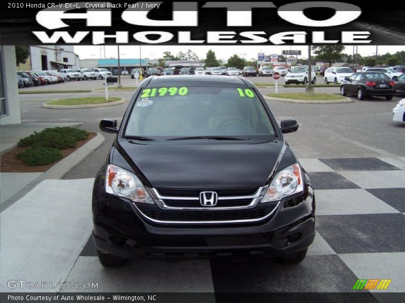 Crystal Black Pearl / Ivory 2010 Honda CR-V EX-L