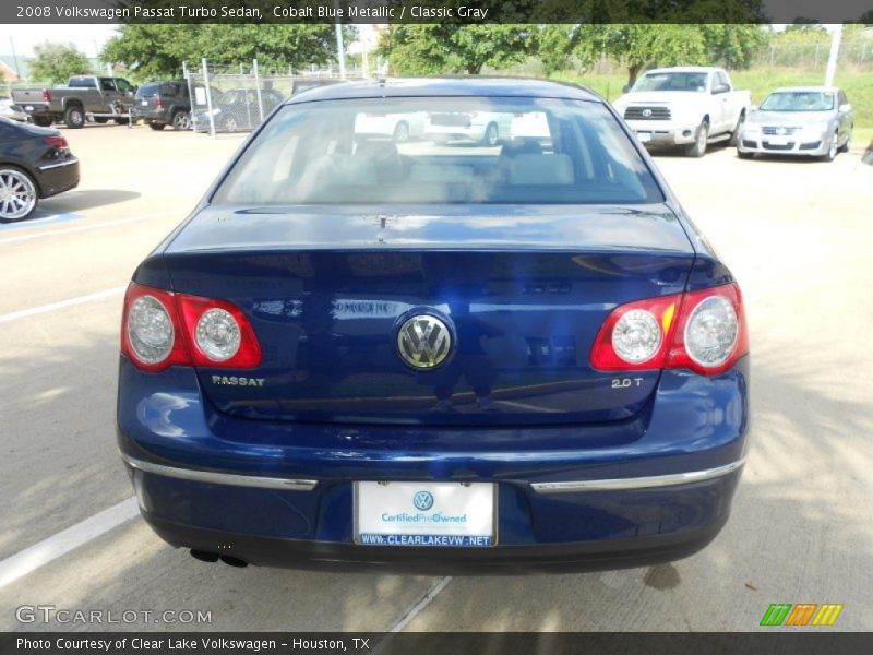 Cobalt Blue Metallic / Classic Gray 2008 Volkswagen Passat Turbo Sedan