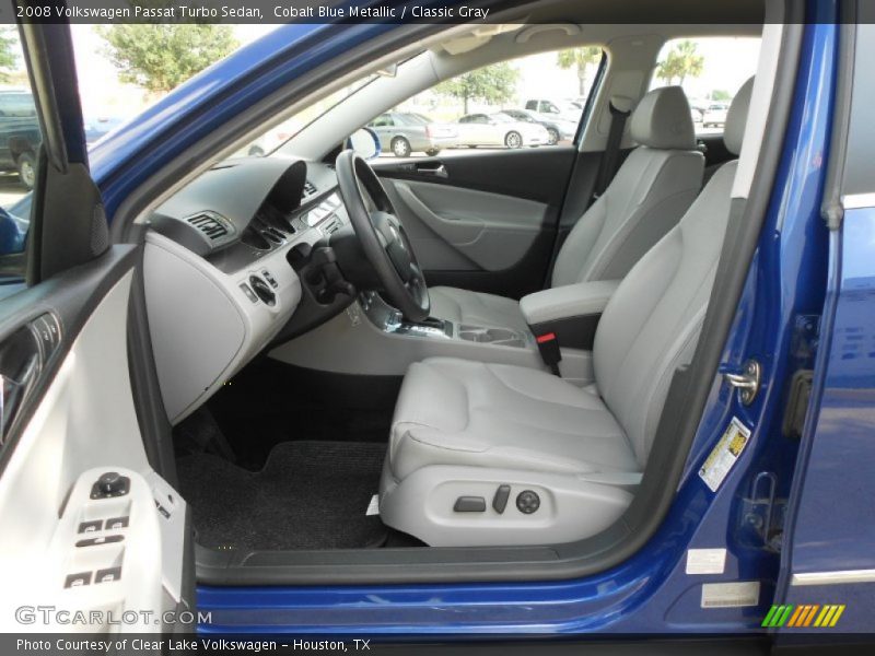 Cobalt Blue Metallic / Classic Gray 2008 Volkswagen Passat Turbo Sedan