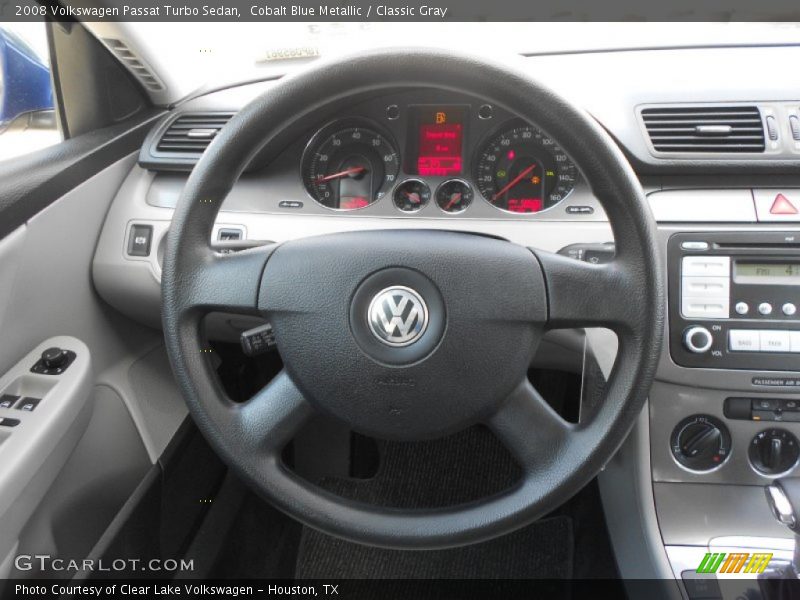 Cobalt Blue Metallic / Classic Gray 2008 Volkswagen Passat Turbo Sedan