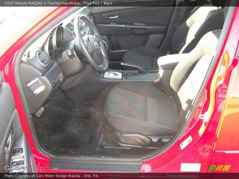 True Red / Black 2007 Mazda MAZDA3 s Touring Hatchback