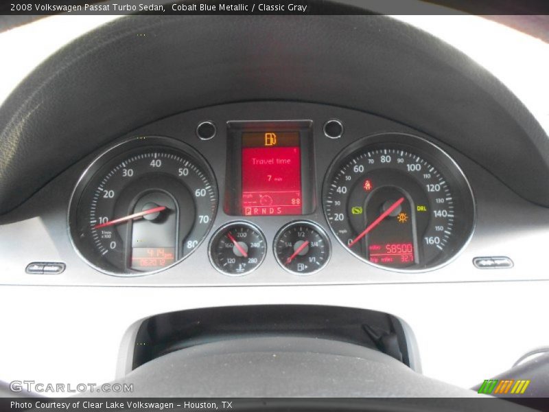 Cobalt Blue Metallic / Classic Gray 2008 Volkswagen Passat Turbo Sedan