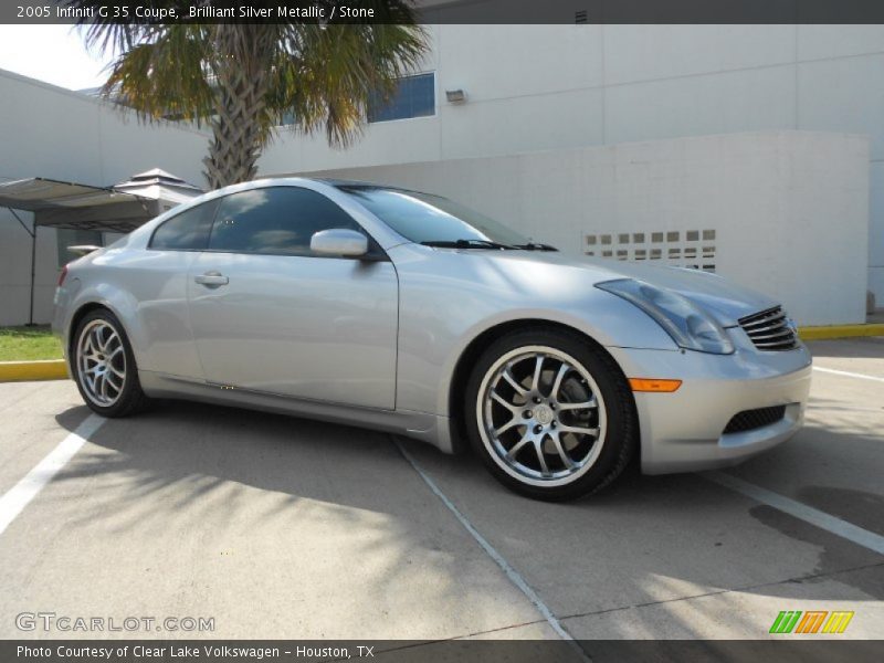 Brilliant Silver Metallic / Stone 2005 Infiniti G 35 Coupe