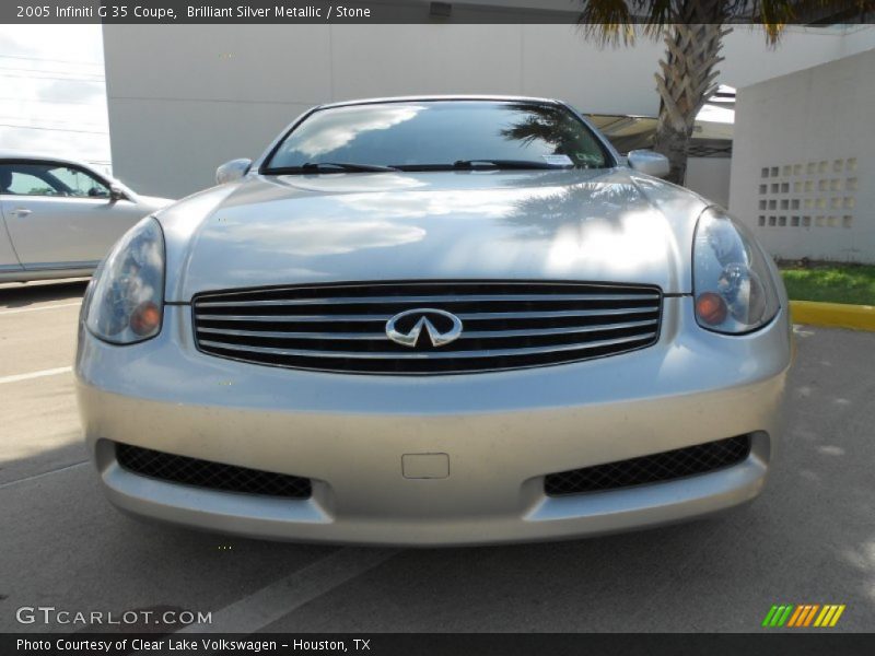 Brilliant Silver Metallic / Stone 2005 Infiniti G 35 Coupe