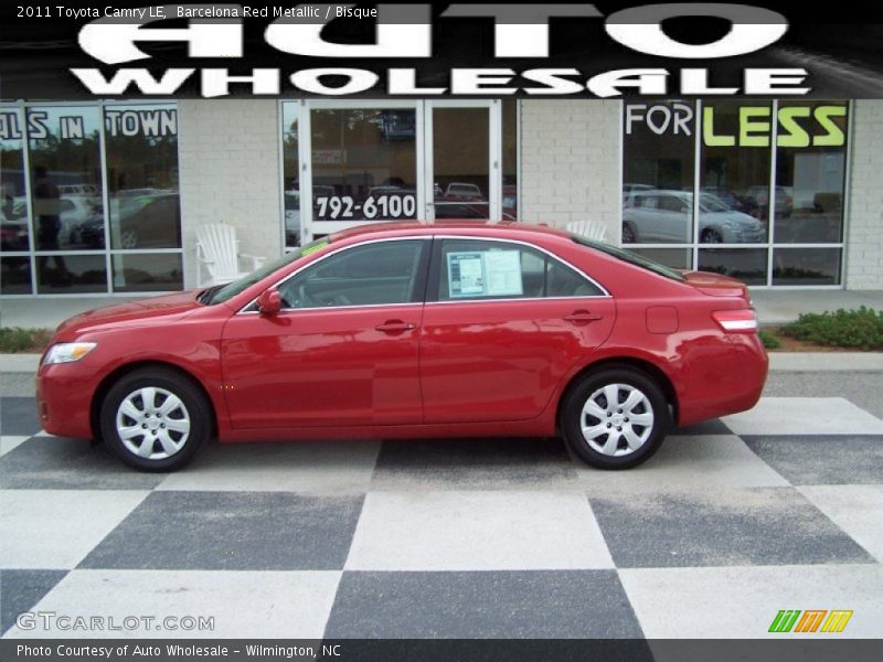 Barcelona Red Metallic / Bisque 2011 Toyota Camry LE