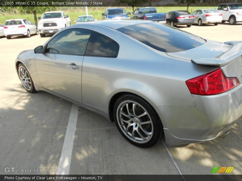Brilliant Silver Metallic / Stone 2005 Infiniti G 35 Coupe