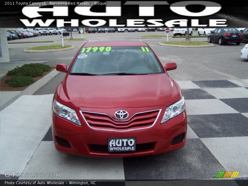 Barcelona Red Metallic / Bisque 2011 Toyota Camry LE