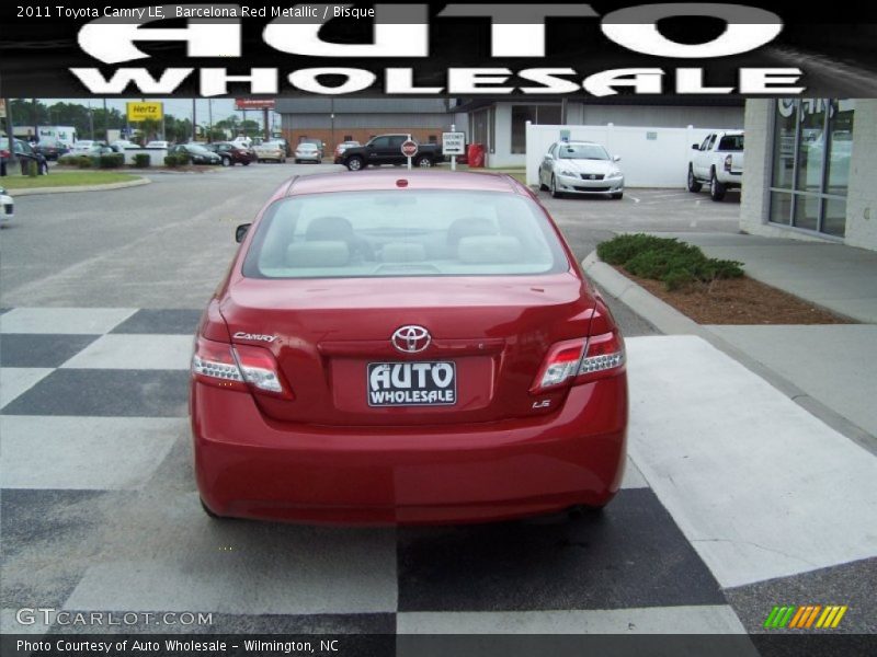 Barcelona Red Metallic / Bisque 2011 Toyota Camry LE