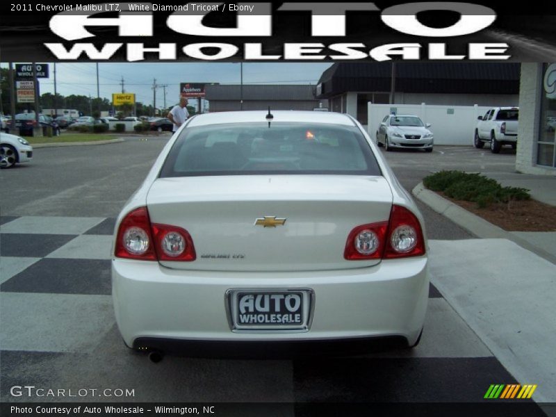 White Diamond Tricoat / Ebony 2011 Chevrolet Malibu LTZ