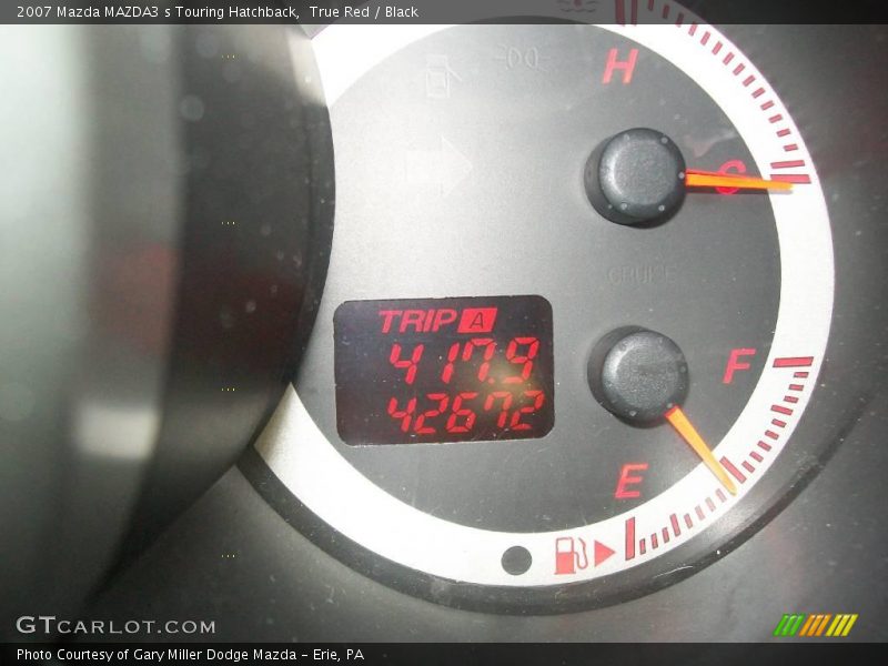 True Red / Black 2007 Mazda MAZDA3 s Touring Hatchback