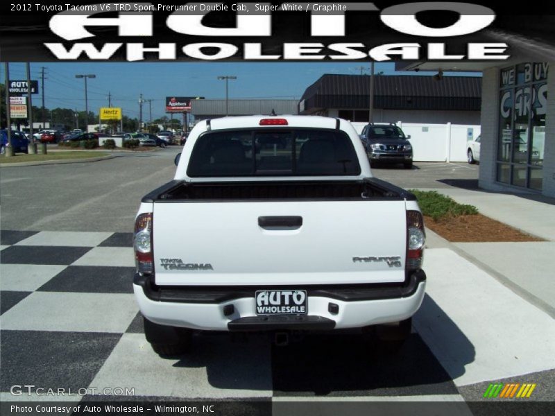 Super White / Graphite 2012 Toyota Tacoma V6 TRD Sport Prerunner Double Cab
