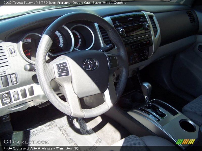 Super White / Graphite 2012 Toyota Tacoma V6 TRD Sport Prerunner Double Cab