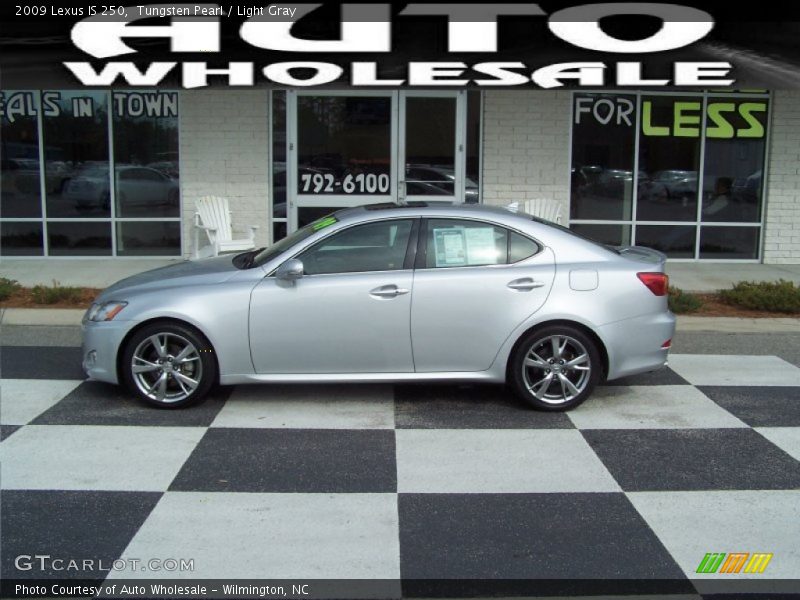Tungsten Pearl / Light Gray 2009 Lexus IS 250