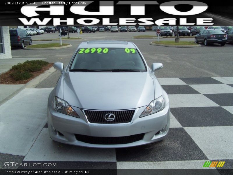 Tungsten Pearl / Light Gray 2009 Lexus IS 250