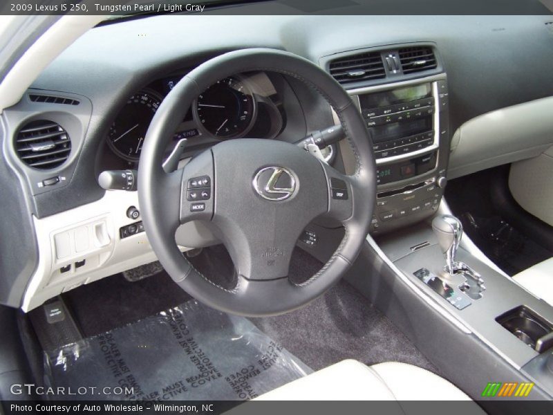 Tungsten Pearl / Light Gray 2009 Lexus IS 250