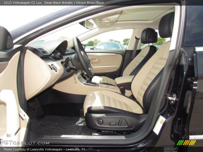 Deep Black Metallic / Desert Beige/Black 2013 Volkswagen CC Lux