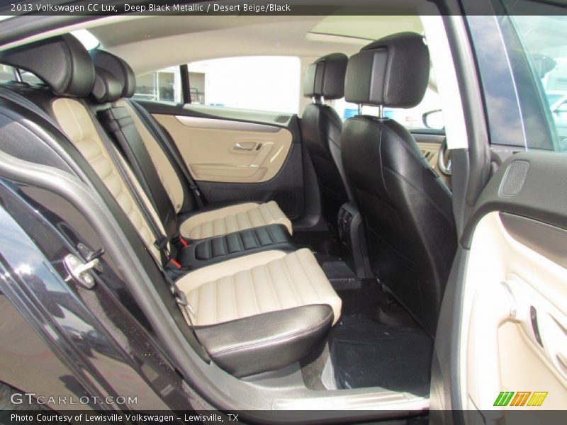 Deep Black Metallic / Desert Beige/Black 2013 Volkswagen CC Lux