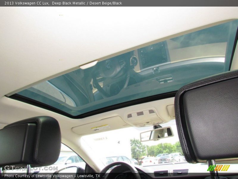 Deep Black Metallic / Desert Beige/Black 2013 Volkswagen CC Lux