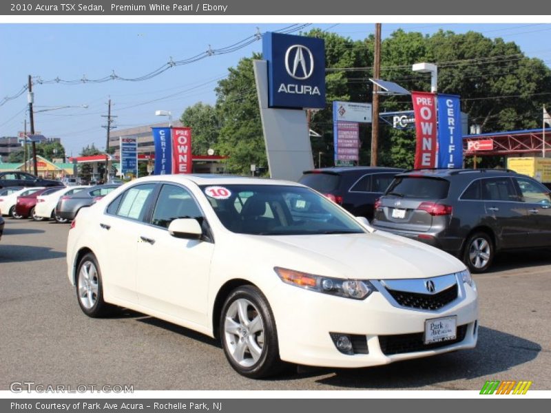 Premium White Pearl / Ebony 2010 Acura TSX Sedan