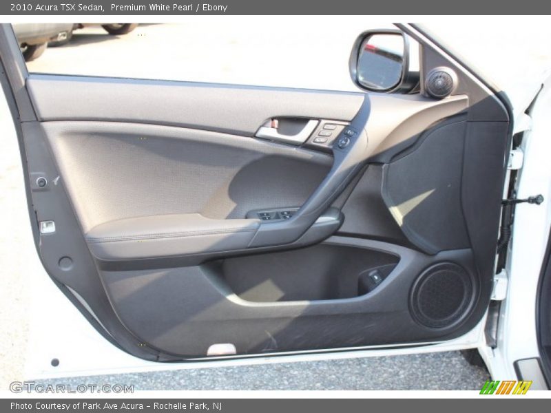 Premium White Pearl / Ebony 2010 Acura TSX Sedan