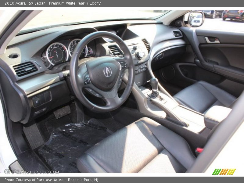 Premium White Pearl / Ebony 2010 Acura TSX Sedan