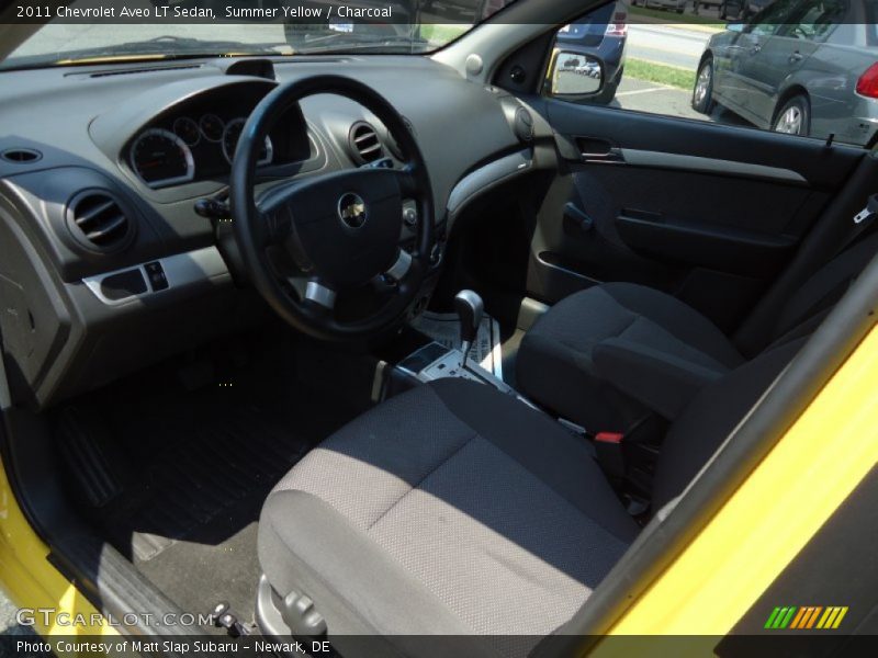 Summer Yellow / Charcoal 2011 Chevrolet Aveo LT Sedan
