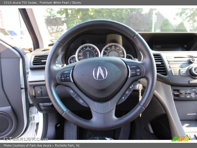 Premium White Pearl / Ebony 2010 Acura TSX Sedan