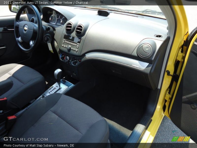 Summer Yellow / Charcoal 2011 Chevrolet Aveo LT Sedan