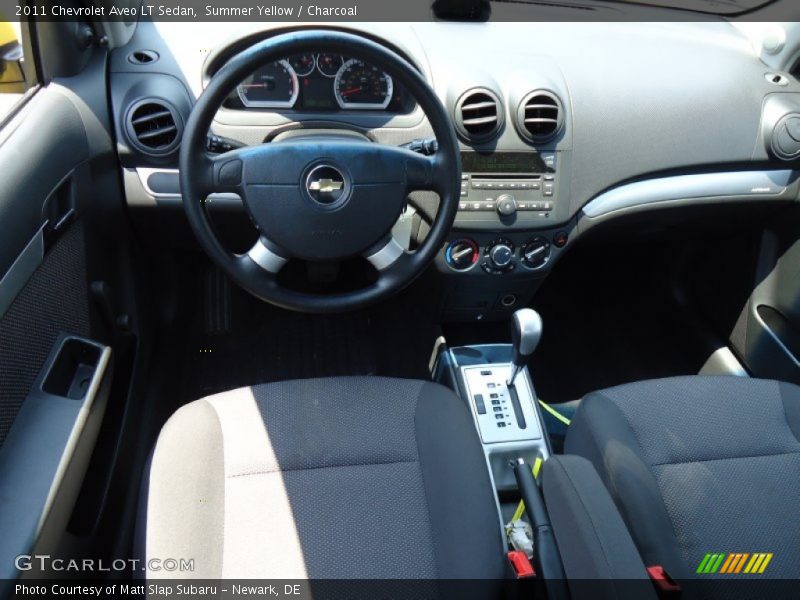 Summer Yellow / Charcoal 2011 Chevrolet Aveo LT Sedan