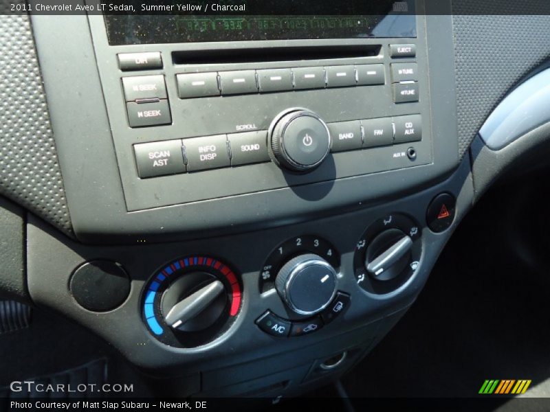 Summer Yellow / Charcoal 2011 Chevrolet Aveo LT Sedan