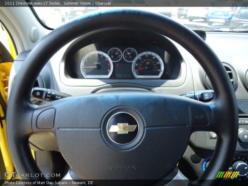Summer Yellow / Charcoal 2011 Chevrolet Aveo LT Sedan
