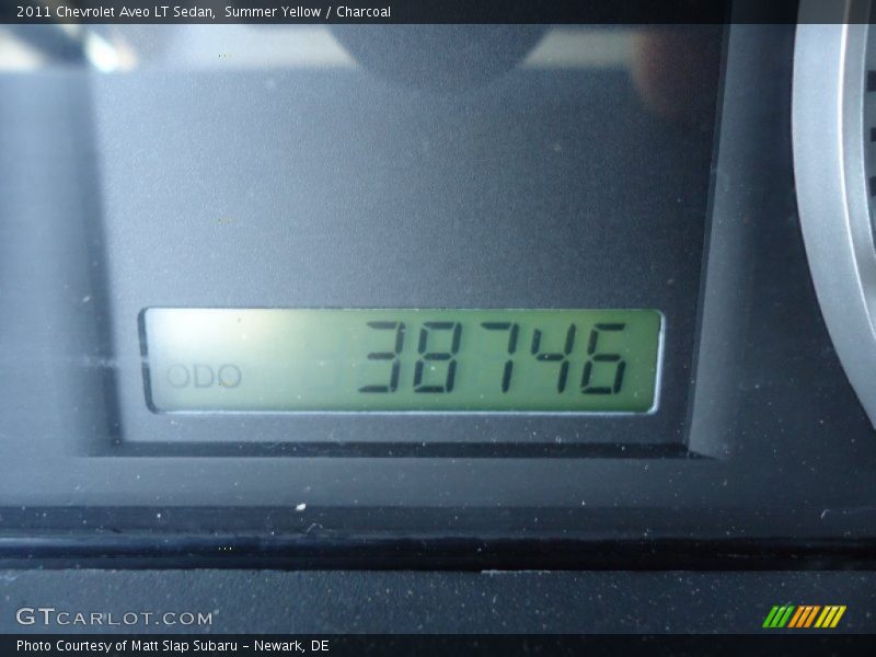 Summer Yellow / Charcoal 2011 Chevrolet Aveo LT Sedan