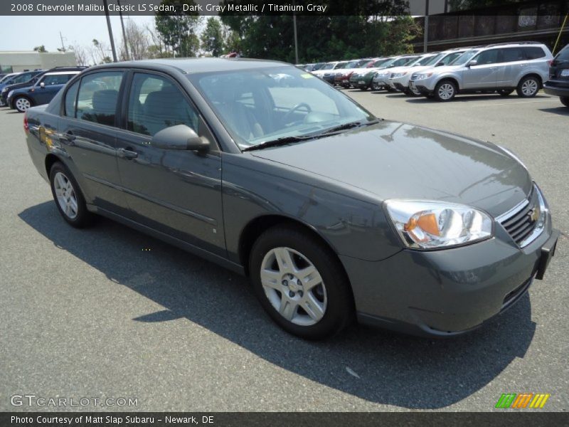 Dark Gray Metallic / Titanium Gray 2008 Chevrolet Malibu Classic LS Sedan