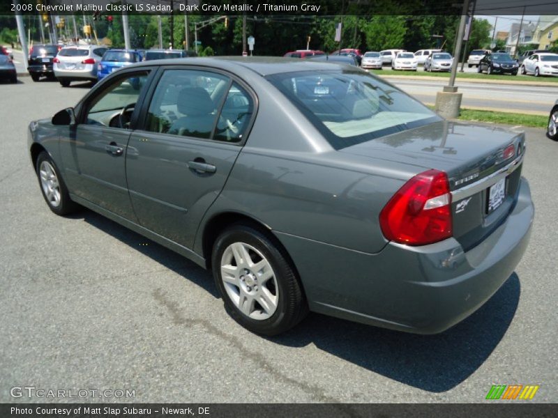 Dark Gray Metallic / Titanium Gray 2008 Chevrolet Malibu Classic LS Sedan