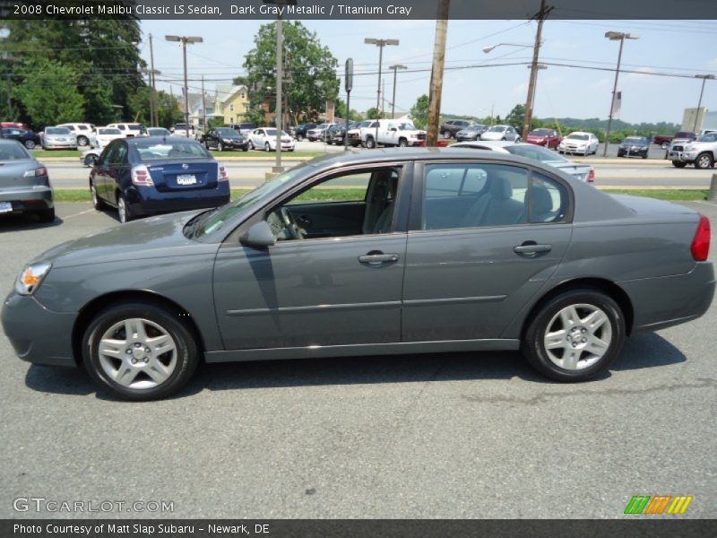 Dark Gray Metallic / Titanium Gray 2008 Chevrolet Malibu Classic LS Sedan