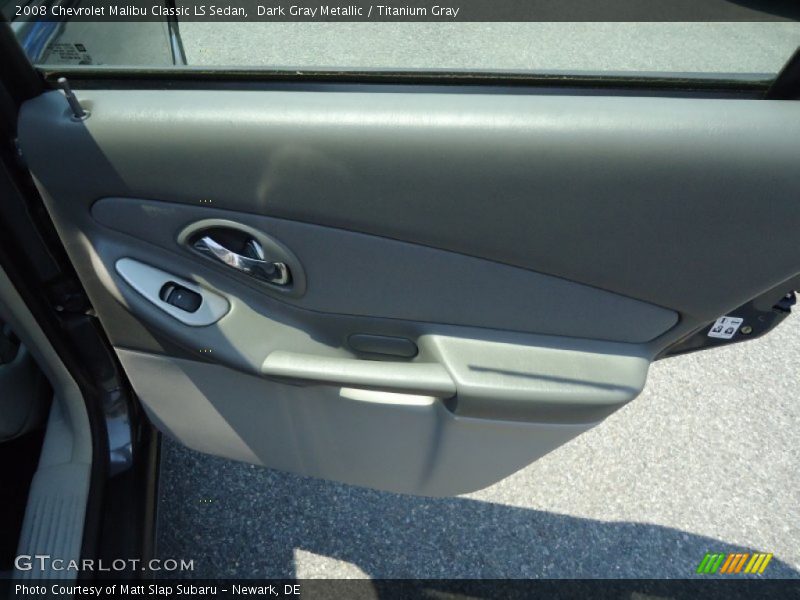 Dark Gray Metallic / Titanium Gray 2008 Chevrolet Malibu Classic LS Sedan