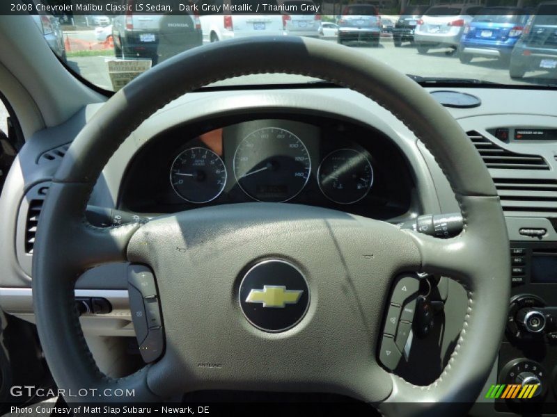 Dark Gray Metallic / Titanium Gray 2008 Chevrolet Malibu Classic LS Sedan