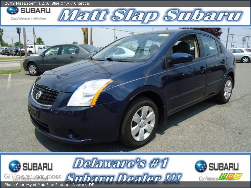 Blue Onyx / Charcoal 2009 Nissan Sentra 2.0