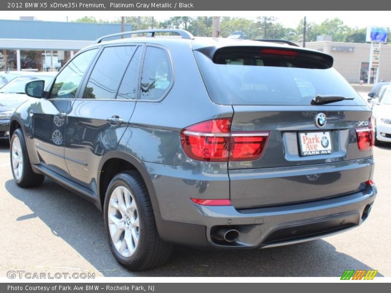 Platinum Gray Metallic / Black 2012 BMW X5 xDrive35i Premium