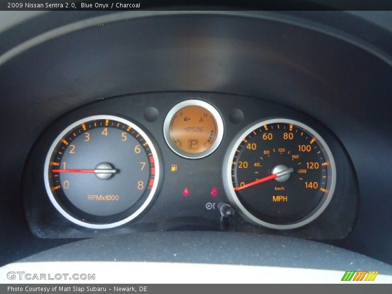 Blue Onyx / Charcoal 2009 Nissan Sentra 2.0