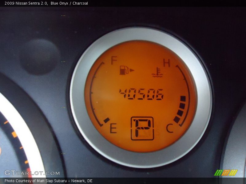 Blue Onyx / Charcoal 2009 Nissan Sentra 2.0