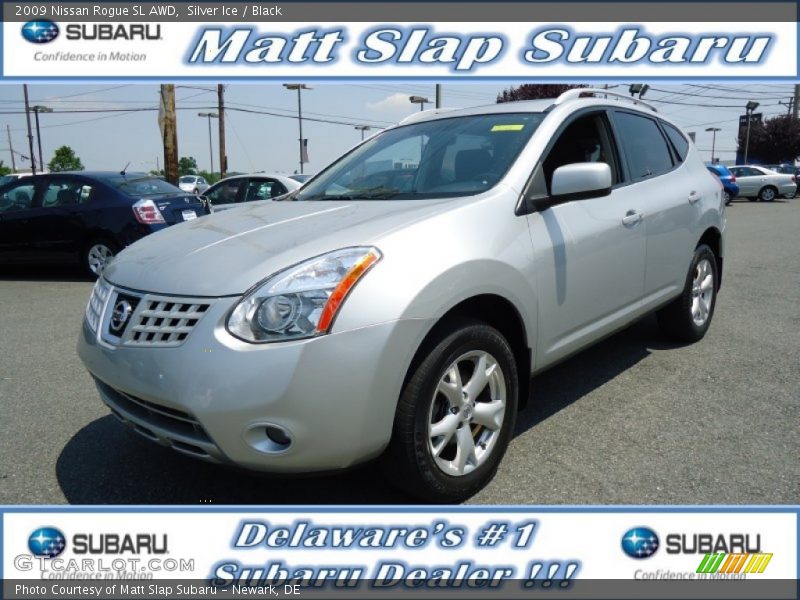 Silver Ice / Black 2009 Nissan Rogue SL AWD
