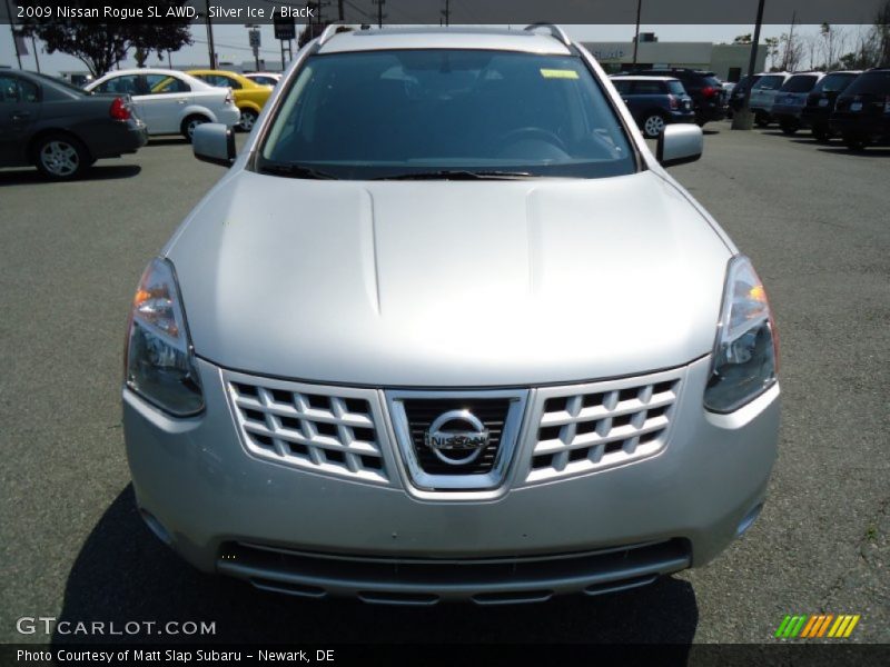 Silver Ice / Black 2009 Nissan Rogue SL AWD