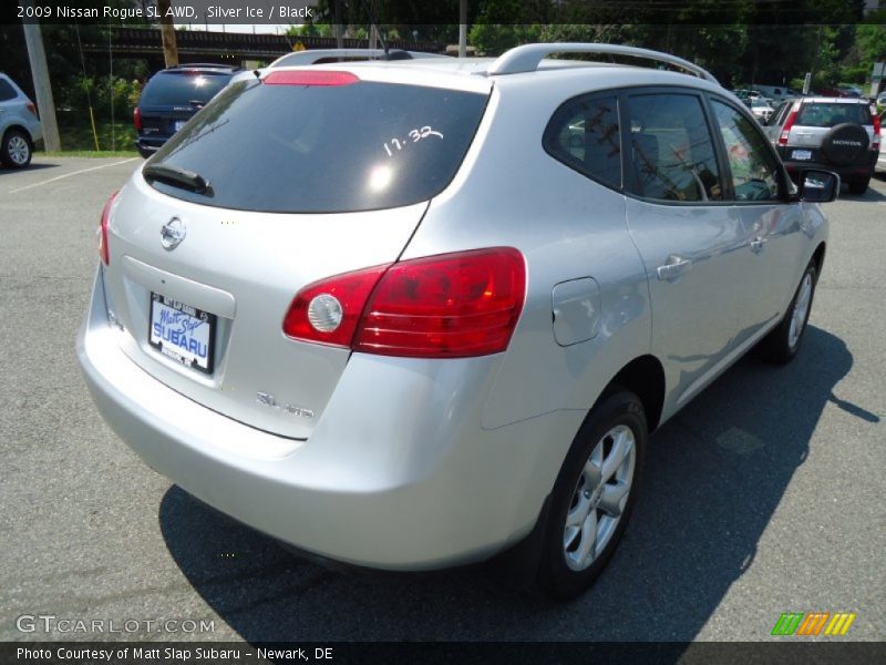 Silver Ice / Black 2009 Nissan Rogue SL AWD
