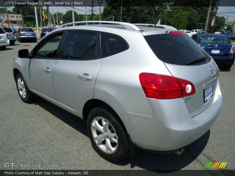 Silver Ice / Black 2009 Nissan Rogue SL AWD