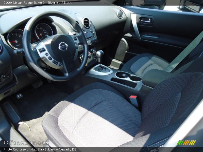 Silver Ice / Black 2009 Nissan Rogue SL AWD
