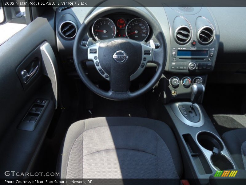 Silver Ice / Black 2009 Nissan Rogue SL AWD